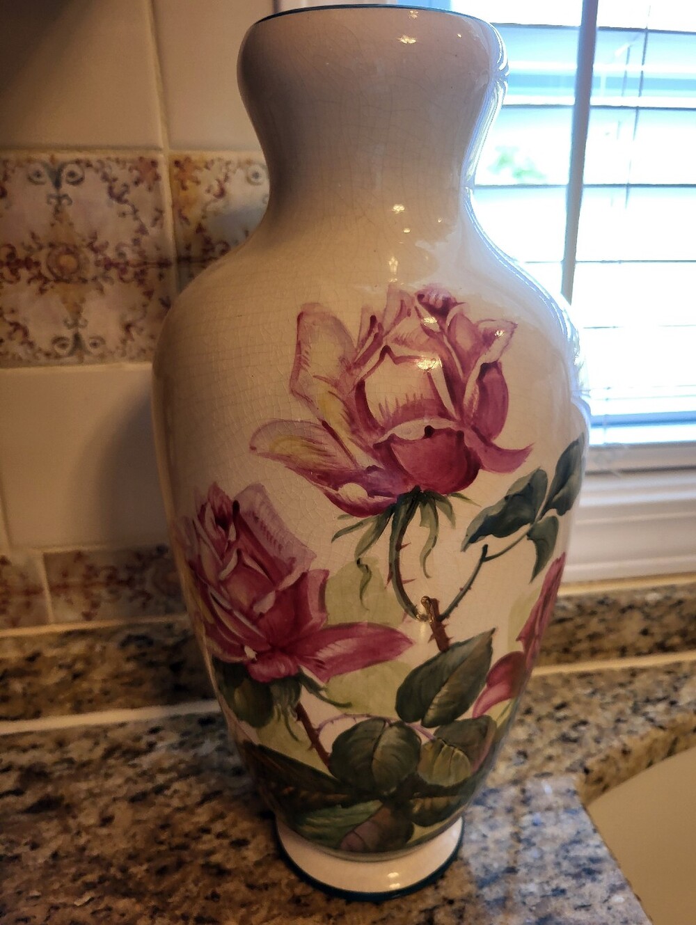 Bonn Germany Handpainted And Signed By Artist 14.5 x 7 In With Rose Motifs